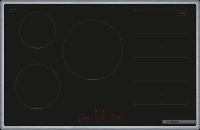 Bosch Serie 6 PXV845HC1E kookplaat Zwart Ingebouwd 80 cm Inductiekookplaat zones 5 zone(s)