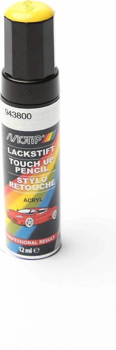 Motip 943800 - Auto lakstift - Geel - 12 ml