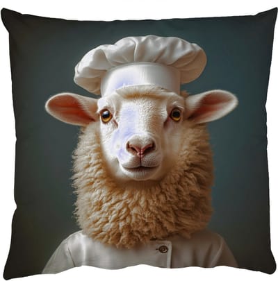 Sierkussens - Kussentjes Woonkamer - 50x50 cm - Schaap - Wol - Kok