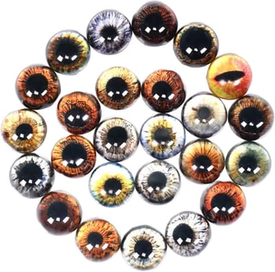 Set van 26 stuk Veiligheidsoogjes - Accessoires Haken & Breien - Knuffels Maken - Amigurumi Ogen Set - Dieren Design - 10mm - LOUZIR