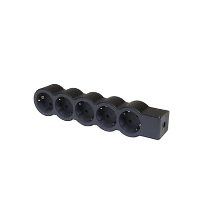 Legrand Stekkerdoos 5X2P+A Zonder Zwart Snoer (Europese Stekkerdoos) - 694578 [10 stuks]