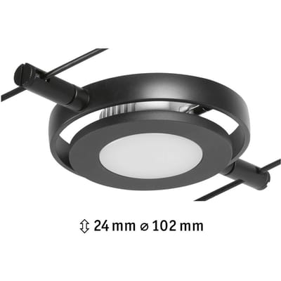 Paulmann 12V-kabelsysteem lamp 4 W LED Zwart (mat), Chroom