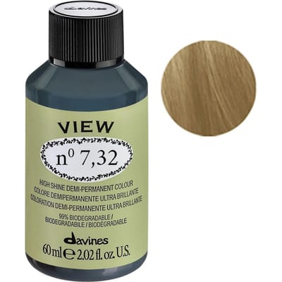 Davines high shine demi permanent color View 60ML 7.32 Golden Irise Blonde