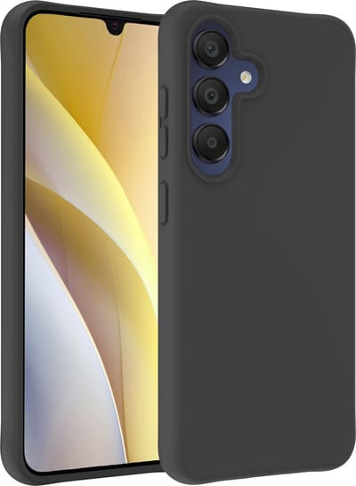 Hoesje - Geschikt voor Samsung Galaxy A15 - Sterk & Shockproof - Hoes Cover - Siliconen Case - Telefoonhoesjes - Zwart