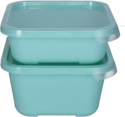 Juypal Vershoudbakjes nestbaar - 5 delig - BPA vrij - meal prep - 5x diverse maten - mintgroen - luchtdicht - herbruikbaar