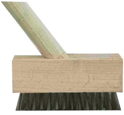 MM Eurotool Onkruidborstel met krabber en houten steel 140 cm