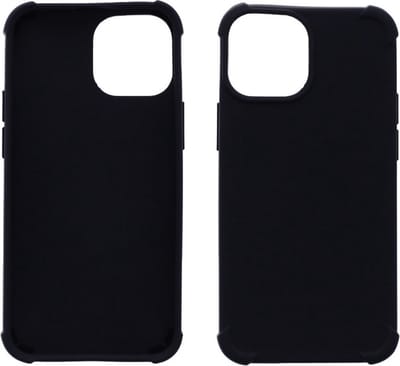 LuxeBass Hoesje geschikt voor Apple iPhone 13 Pro - Anti Shock - Zwart