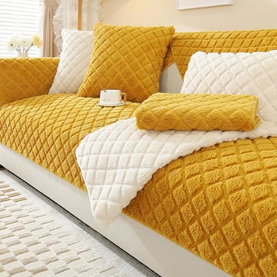 Verdikte Imitatie Schapen Pluche Bankhoes Universele Antislip Bankmat Winter Warm Bankhanddoek Bankkussen Voor Woonkamer Huis 1pc 30x50 pillowcase