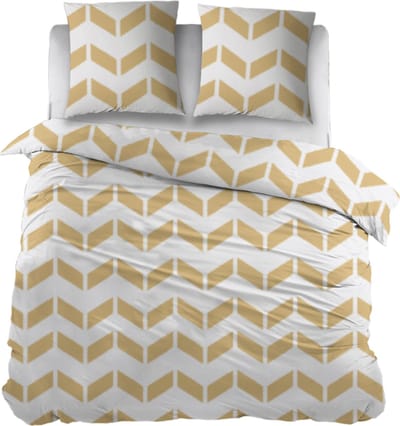 Snoozing Annette Dekbedovertrek - Eenpersoons - 140x200/220 cm - Geel