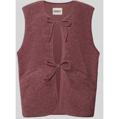 Regular fit bodywarmer met vetersluiting model 'BABY'