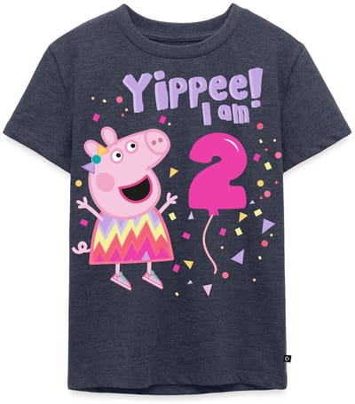 Peppa Pig's 2e Verjaardag Outfit Cadeau Premium T Shirt Kinderen