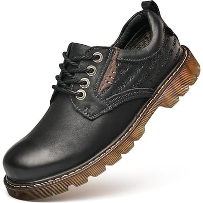 Plus Size Platform Herenschoenen Casual Schoenen Echt Leer Herfst Grote Neus Leren Schoenen Heren Outdoor Werkkleding Schoenen Heren Mode Schoenen 46