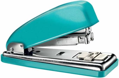 Nietapparaat Metaal - Handnietmachine Bureaunietmachine - Kantoor Werk - 30 Vel Capaciteit - 12.6 x 5.5 cm - Turquoise