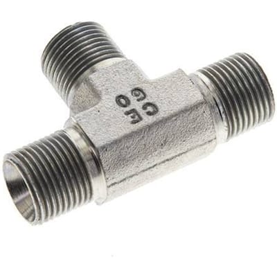 T-Fitting G3/8'' Buitendraad Staal 325bar (4566,25psi)