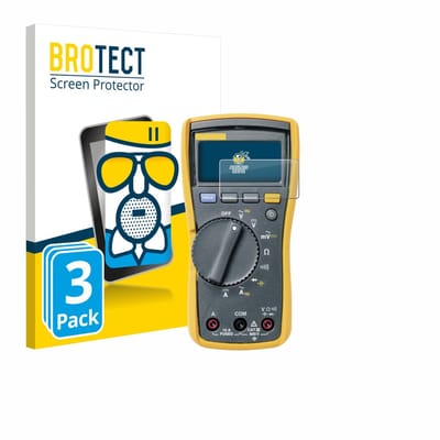BROTECT - Screenprotector voor Fluke MultiMeter 115 - Folie Beschermfolie Beschermglas matte 3 Stuks