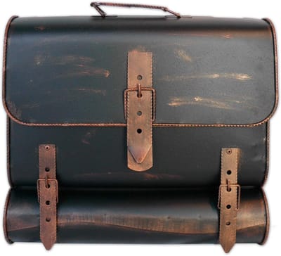 Brievenbus Handgemaakt - Uniek Ontwerp - Post Ontvangen - Schooltas Model - 41x36x8.5cm - Koper Zwart