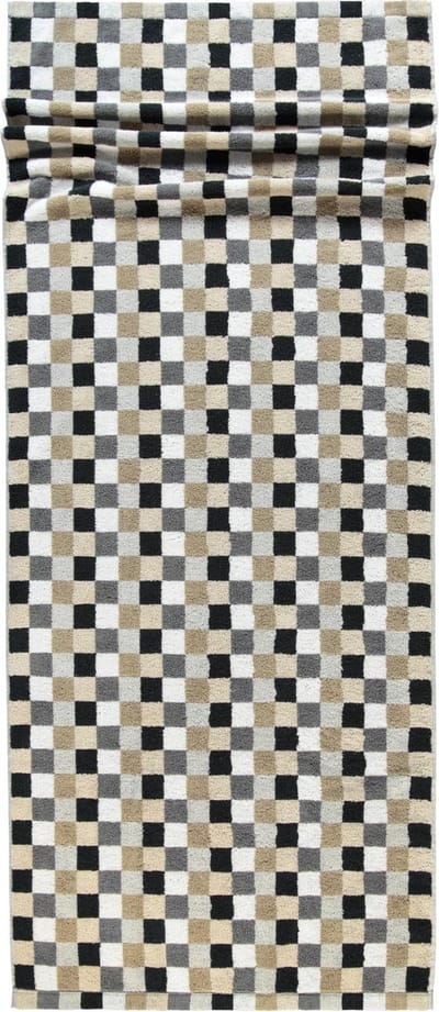 Cawo Lifestyle Karo Saunahanddoek - Kiezelsteen 70x180