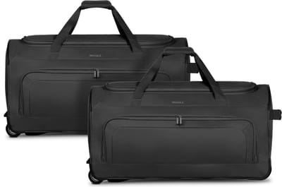 REDOLZ reistas trolley Duffle Essentials Wheeled Duffle Set L + L L Black zwart 71cm