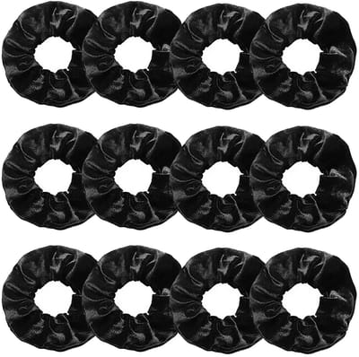 Dailygoods- Scrunchies premium fluwelen - 12 stuks - haaraccessoires - haarelastiekjes voor dik/dun haar - schattige kleuren - zachte touwen