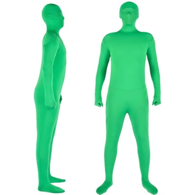 Full Body Photography Chromakey Groen Pak Unisex Volwassen Groen Bodysuit Stretch Kostuum voor Foto 180cm