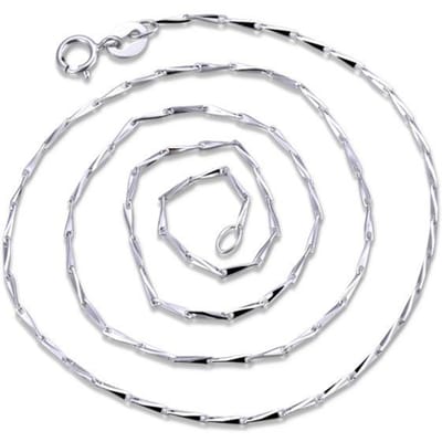 S925 Sterling Zilver Eenvoudige Korte Hoek Meloenzaad Ketting Ketting Kort Sleutelbeen Ketting Koreaanse Mode Sieraden 40cm white