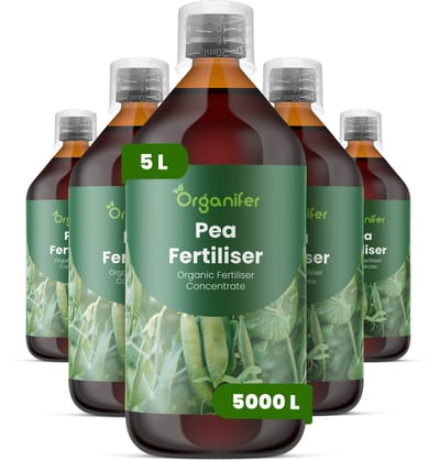 Vloeibare Meststof Voor Erwten 5X1 L Voor 5000 L - Npk 2-1-8 - Verbetert Bloei - Peulvorming En De Algehele Opbrengstkwaliteit - Verbetert De Algehele Plantgezondheid - Structuur En Consistentie Van De Peulen - Organifer