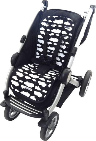 Wallabiezzz Buggy Inlegkussen - Wolk Zwart