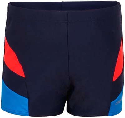 Crowell Zwembroek Jongens Lenny kol.02 Donkerblauw-Oranje-Blauw - Maat 128cm