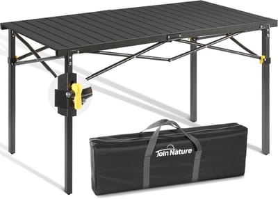 Opvouwbare Outdoor Campingtafel voor 2-6 Personen met Aluminium Rolblad