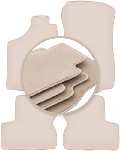 PREMIUM beige matten voor: Opel Astra F hatchback, sedan, stationwagen, cabrio 1991-2002