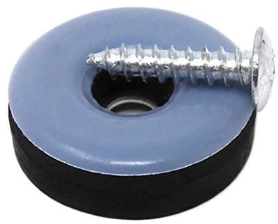 16 x PTFE Glijbuis met Schroef - Lichtgrijs - Ø 25 mm - Beschermvoetjes voor Meubels