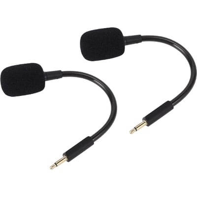 2 STUKS Microfoonvervanging voor Kraken V3 Bedrade USB Gaming Headset Ruisonderdrukkende Boommicrofoon met 3,5 mm Stekker
