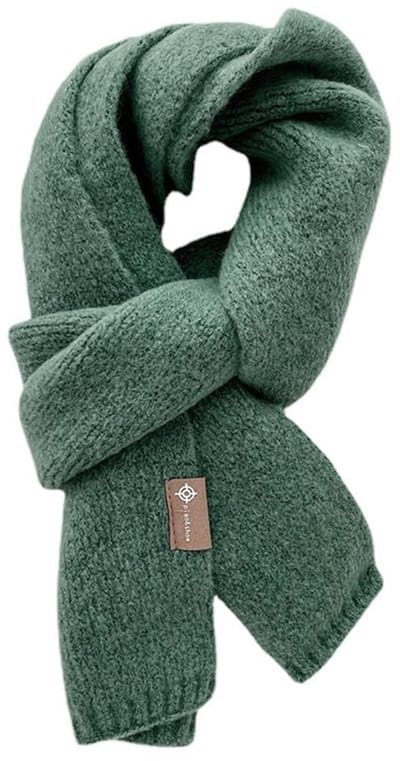 Dailygoods - Dames Sjaal Winter Uniseks Gebreid in Donkergroen