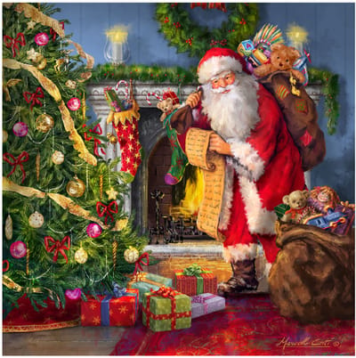 Kerstservetten 'Kerstavond'