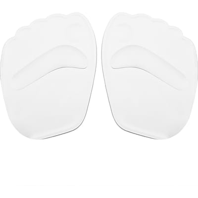 2 stuks nieuwe, handige gel antislip voorvoet elastische siliconen hoge hak schoen inlegzolen kussen white