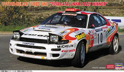 Hasegawa Modelbouwpakket Auto - 20807 Toyota Celica Turbo 4WD - 1994 Catalunya Rally Winner - Japanse Rallyauto Plastic - 1:24 - Modelbouw