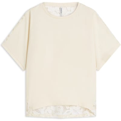 Summum top crochet back 3s5324-30789 122 ivory