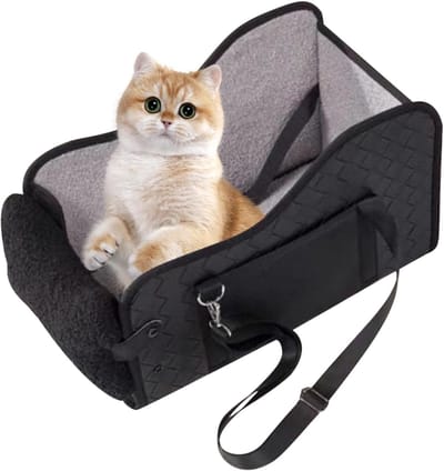 Autostoel Hond - Reisstoel Huisdier - Veilig Vervoer - Opvouwbaar en Draagbaar - 42 x 25 x 23 cm