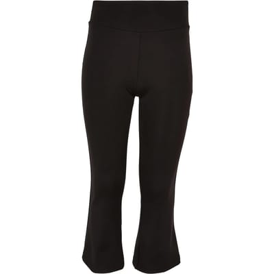 Urban Classics - Recycled High Waist Flared Kinder Legging - Kids 134/140 - Zwart