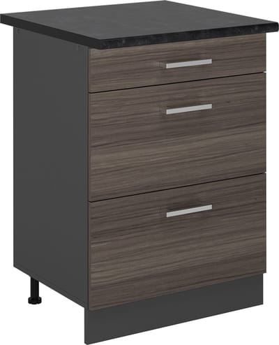 Vicco R-Line Keukenonderkast – 60 cm met laden, WB Antraciet Edel grijs