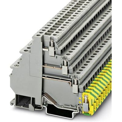 Phoenix Contact 3011041 Doorgangsserieklem 6.2 mm Schroeven Grijs 50 stuk(s)