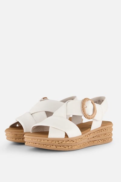 Gabor Sandalen wit Leer - Maat 8,5