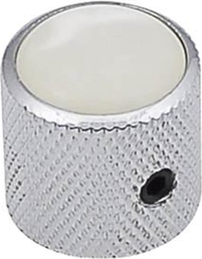 Boston KCH-236 chrome dome knob met parelmoer inleg 18x18mm