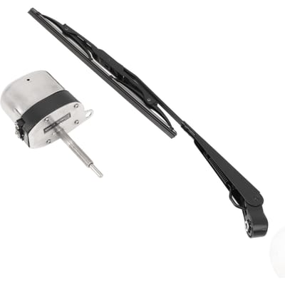 12V 105 graden Roterende Ruitenwissermotorkit Universele Elektrische Ruitenwisserarm Motorset voor Tractor white