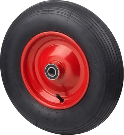 Luchtband 400 mm butylslang stalen velg 4.80/4.00-8 250 kg draagkracht kogellagers kruiwagenwiel