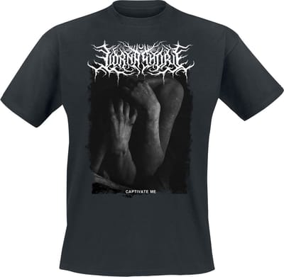 Lorna Shore Dancing Like Flames T-shirt zwart S Katoen Heren - Band merch, Bands