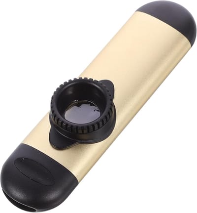 Mondharmonica Kazoo - Muziekinstrument - Muziek Maken - Aluminium Legering - 11 x 3 x 2 cm - Geel
