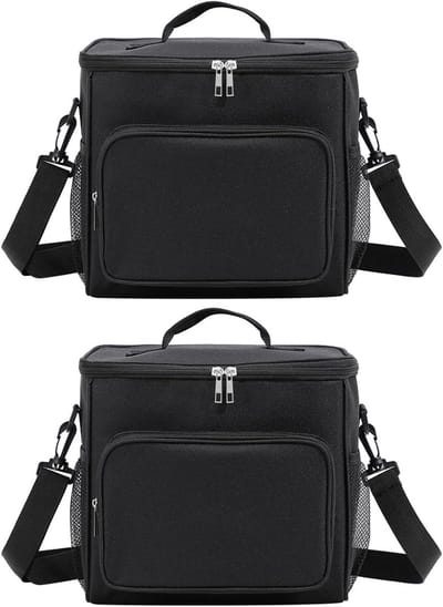 Set Koeltassen - Geïsoleerde Lunchboxen - Picknick en Werk - Geavanceerde Thermische Isolatie - 10 Liter Capaciteit - Donkerblauw