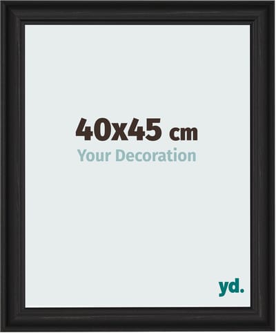 Your Decoration - Fotolijst 40x45 cm - MDF - Zwart Houtnerf - Lazio