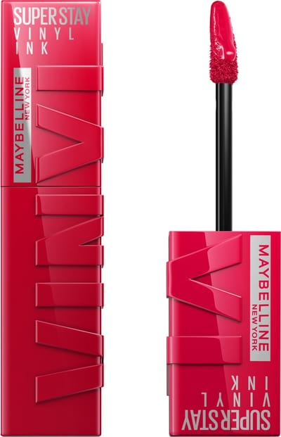 Maybelline New York - SuperStay Vinyl Ink Lipstick - 50 Wicked - Rood - Langhoudende Lippenstift - 4,2 ml